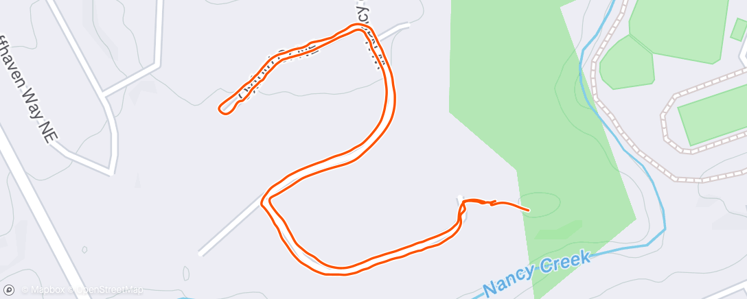 Map of the activity, Morning Walk
