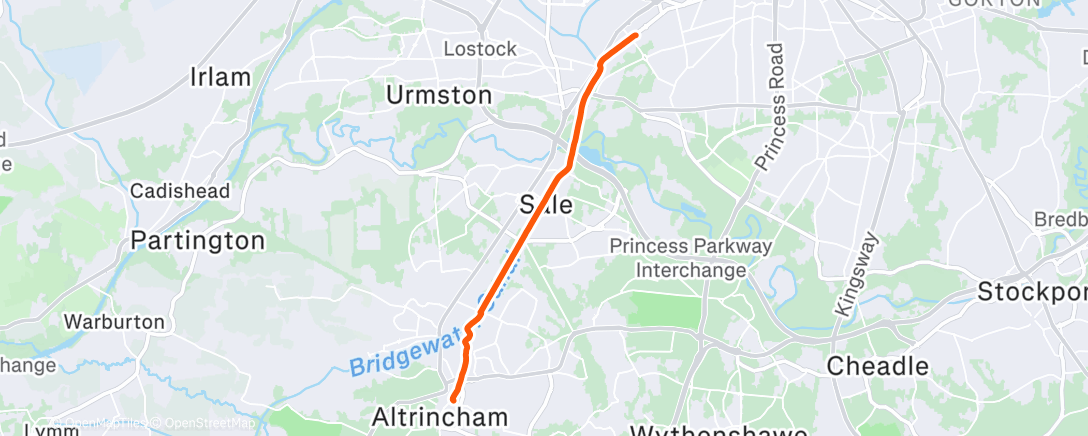 Map of the activity, Morning commute