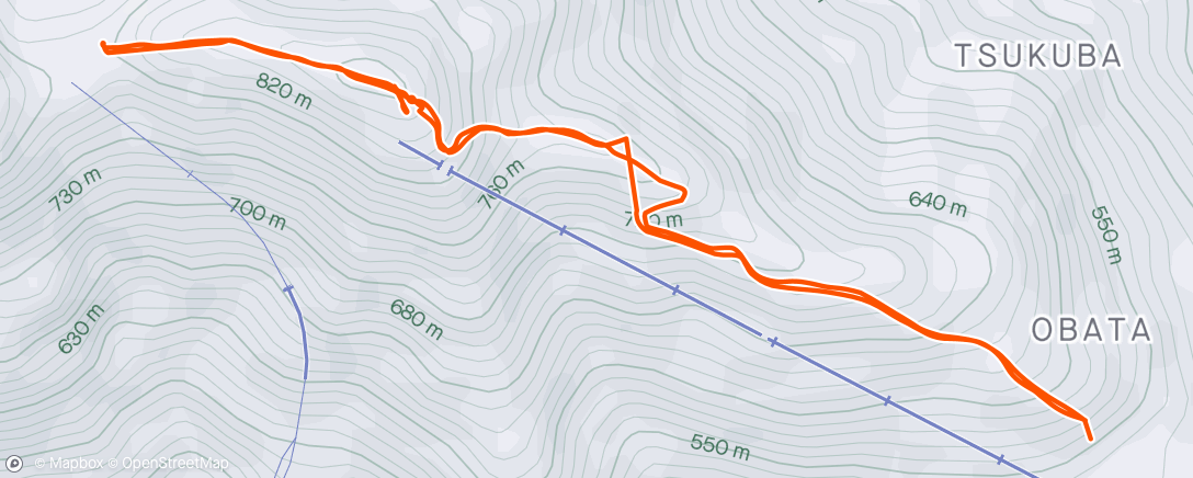 Map of the activity, 筑波山登山