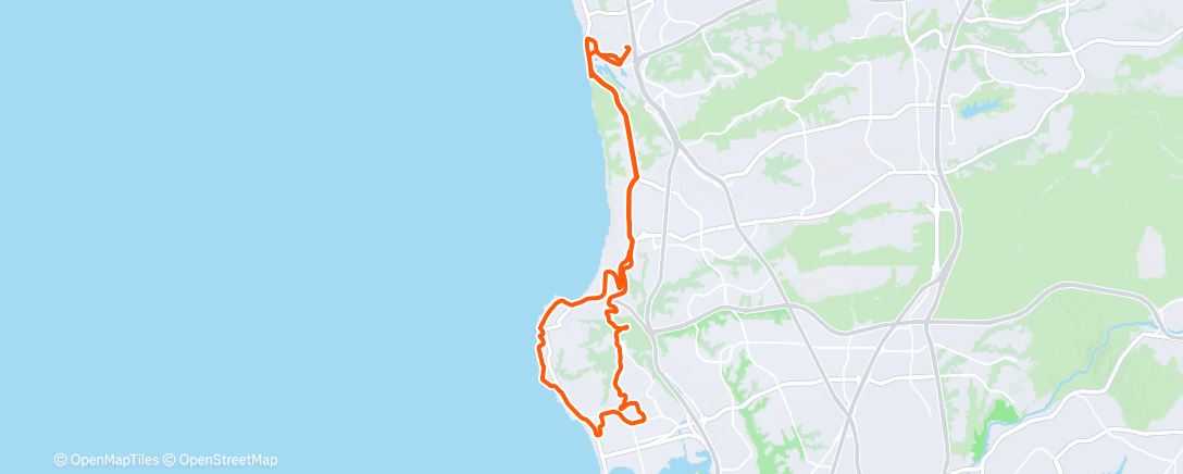 Map of the activity, Afternoon Ride