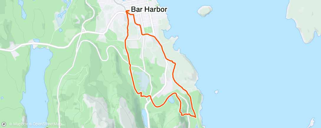 Map of the activity, Afternoon Hike