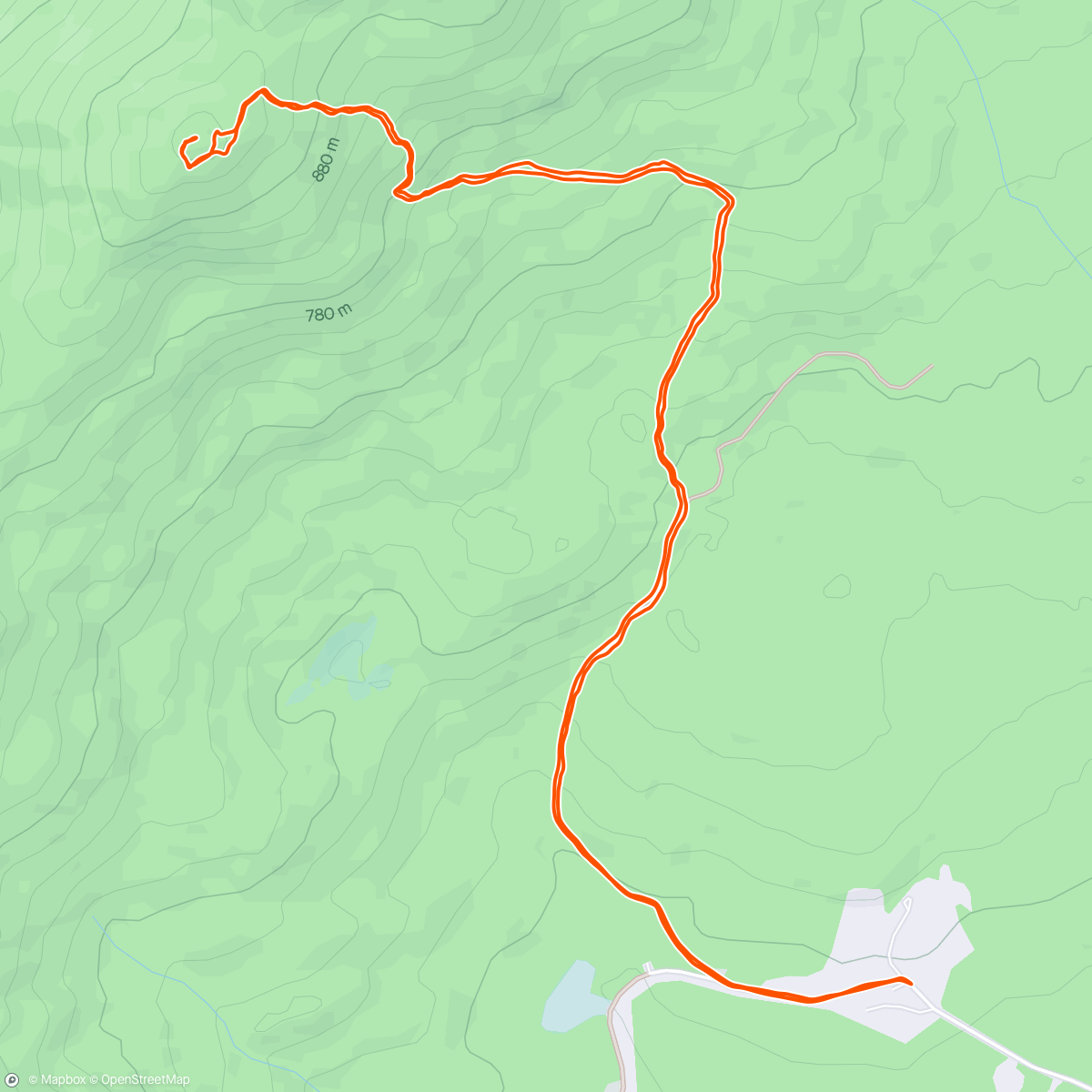 Map of the activity, Solar eclipse hike was wild