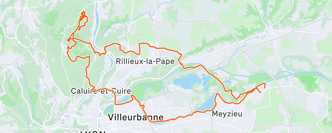 アクティビティ「Cyclisme」の地図