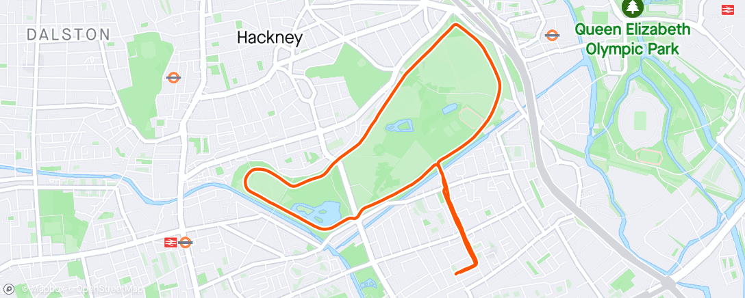 Map of the activity, 24/034, Gentle/Steady, Vicky Park