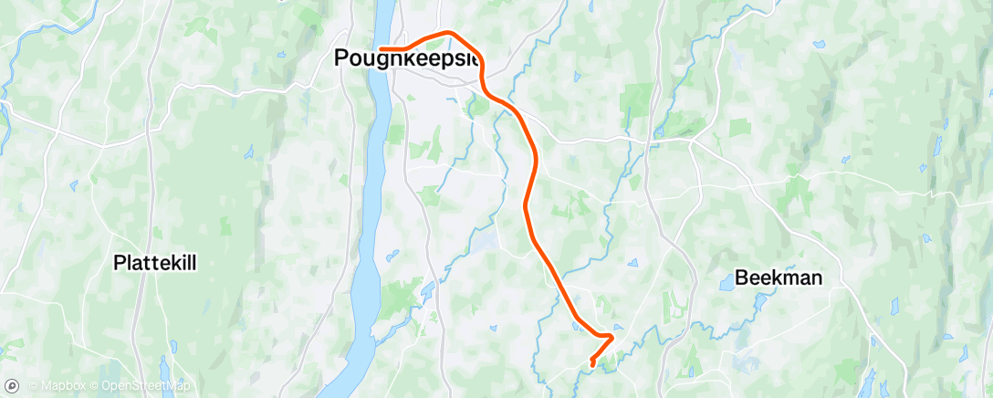 Map of the activity, Lunch Ride