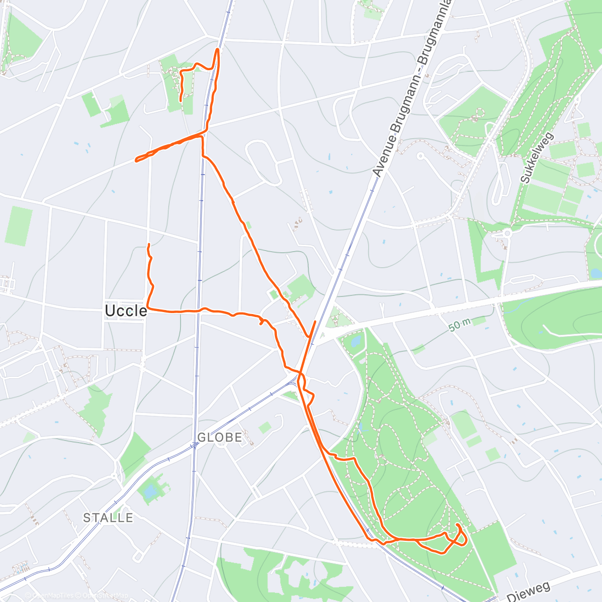 Map of the activity, Balade en famille - chaque km compte