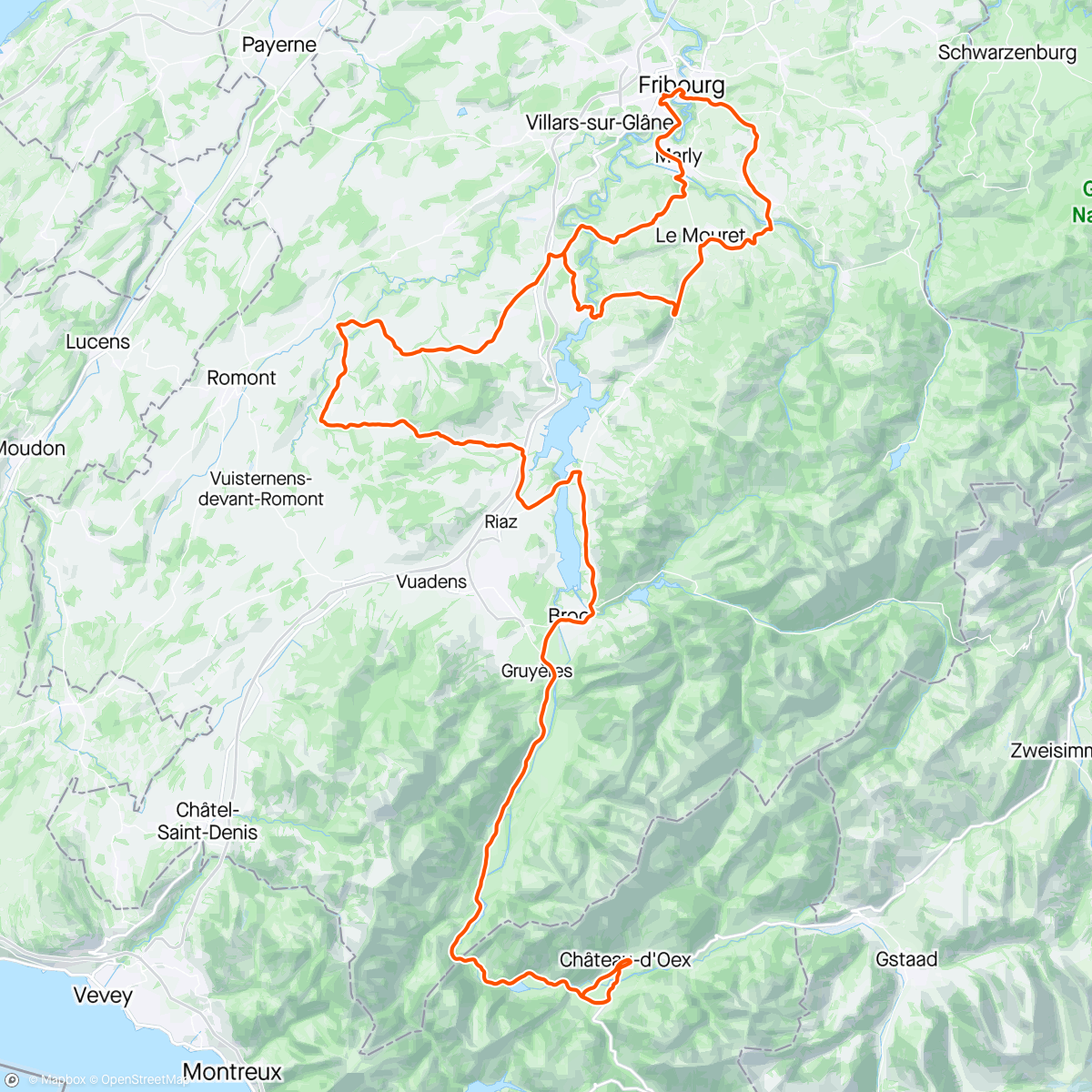 Map of the activity, Romandie Stage 1 🇨🇭🏔️