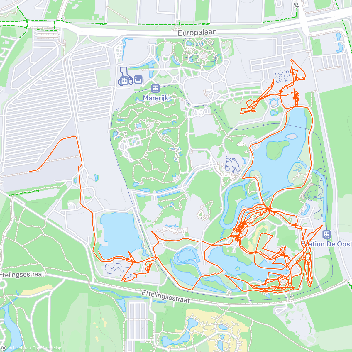 Mappa dell'attività Pretpark wandeling