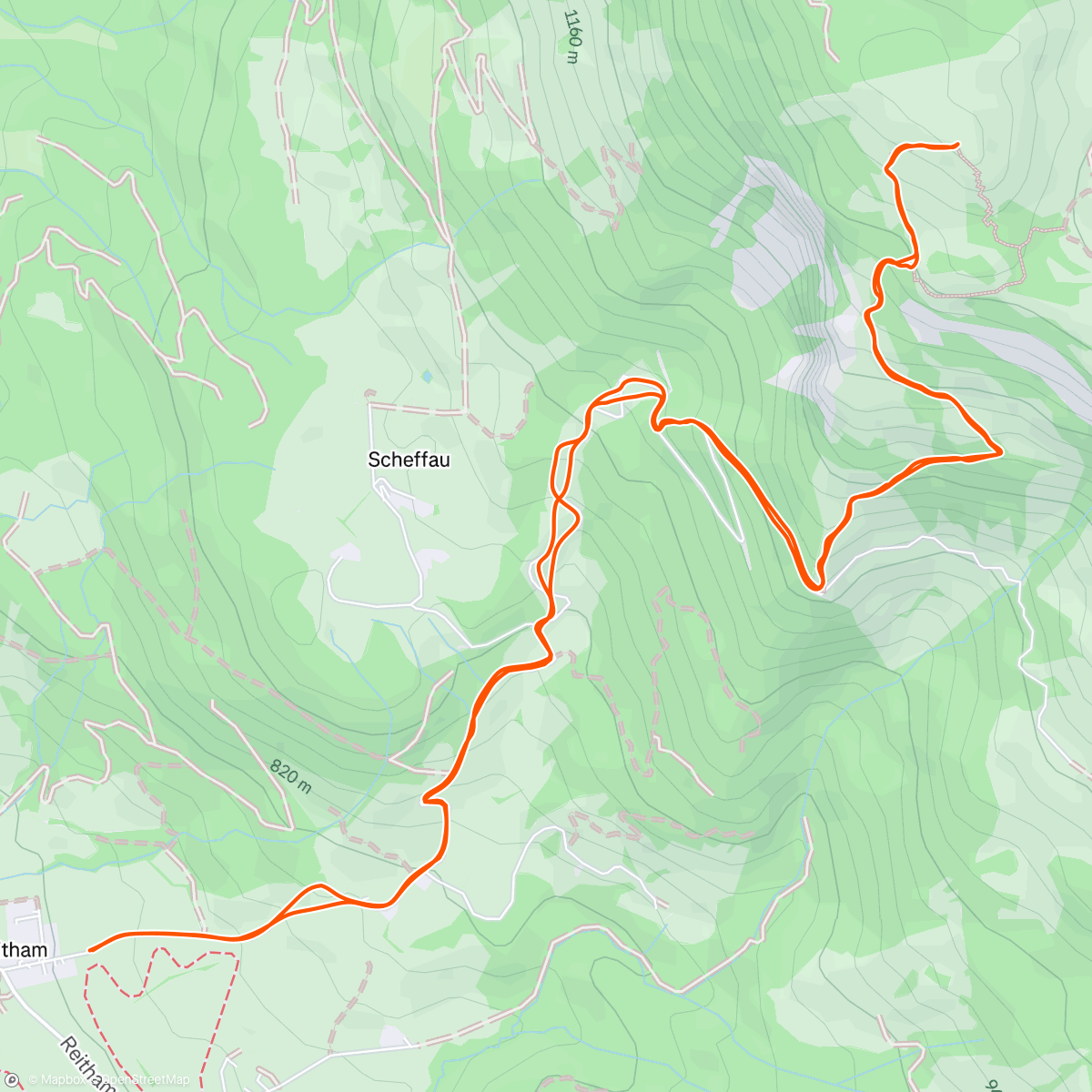 Map of the activity, KALKSTEIN