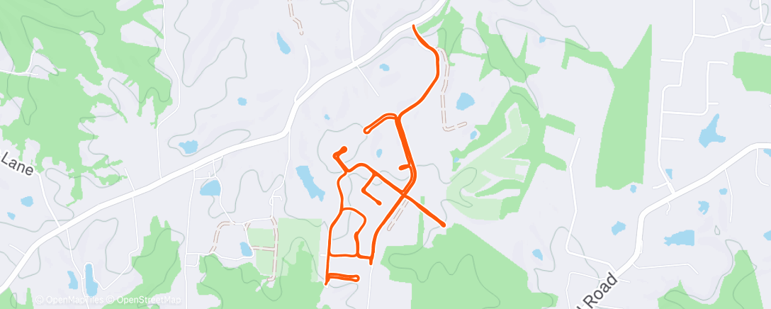 Карта физической активности (1 KM repeats)