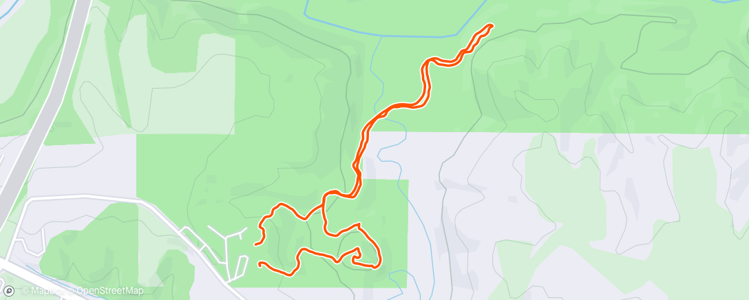 Map of the activity, Hike with 55 lb weight. 🤣