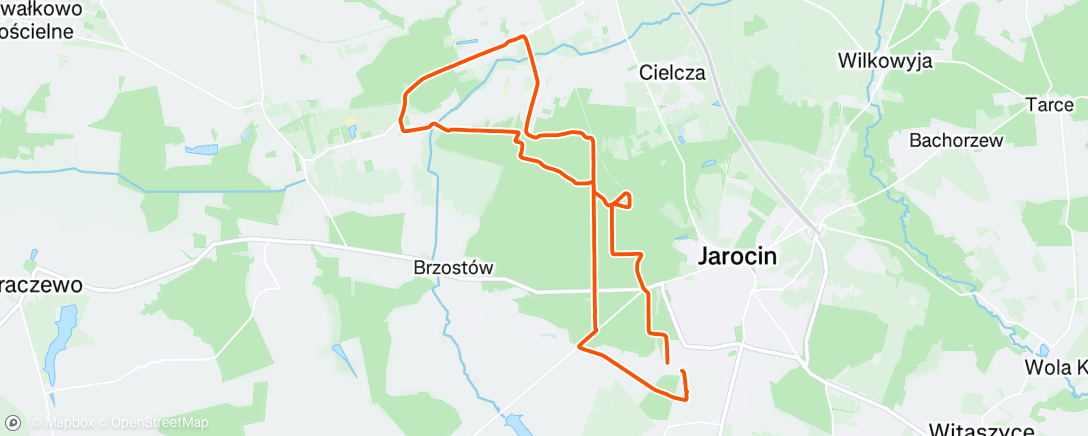 Map of the activity, Afternoon Ride