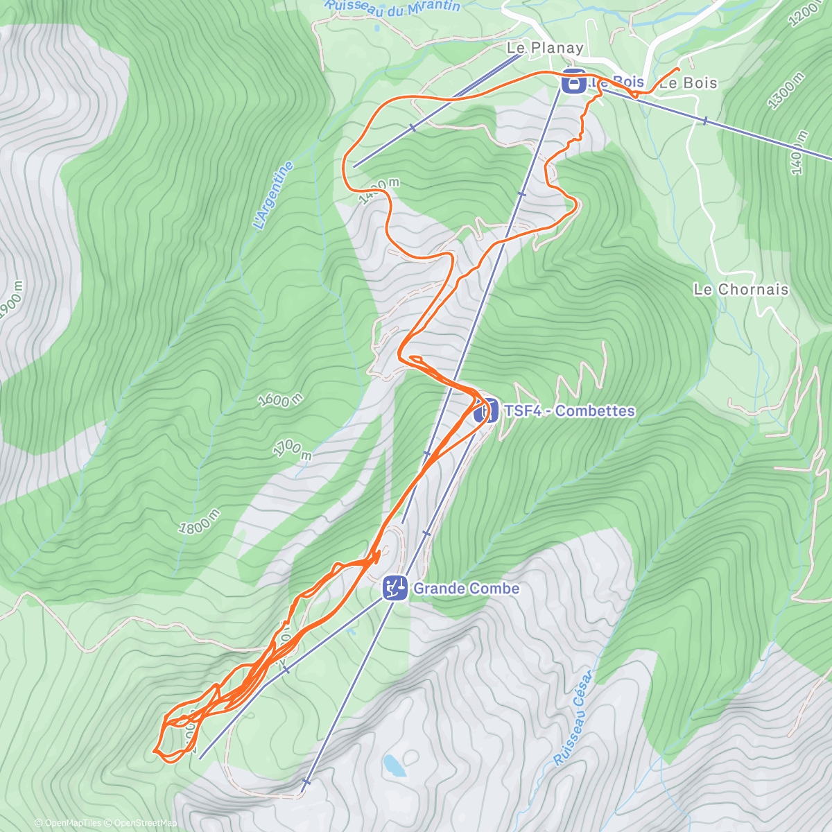 Karte der Aktivität „Rentrée des classe - chrono grande combe”