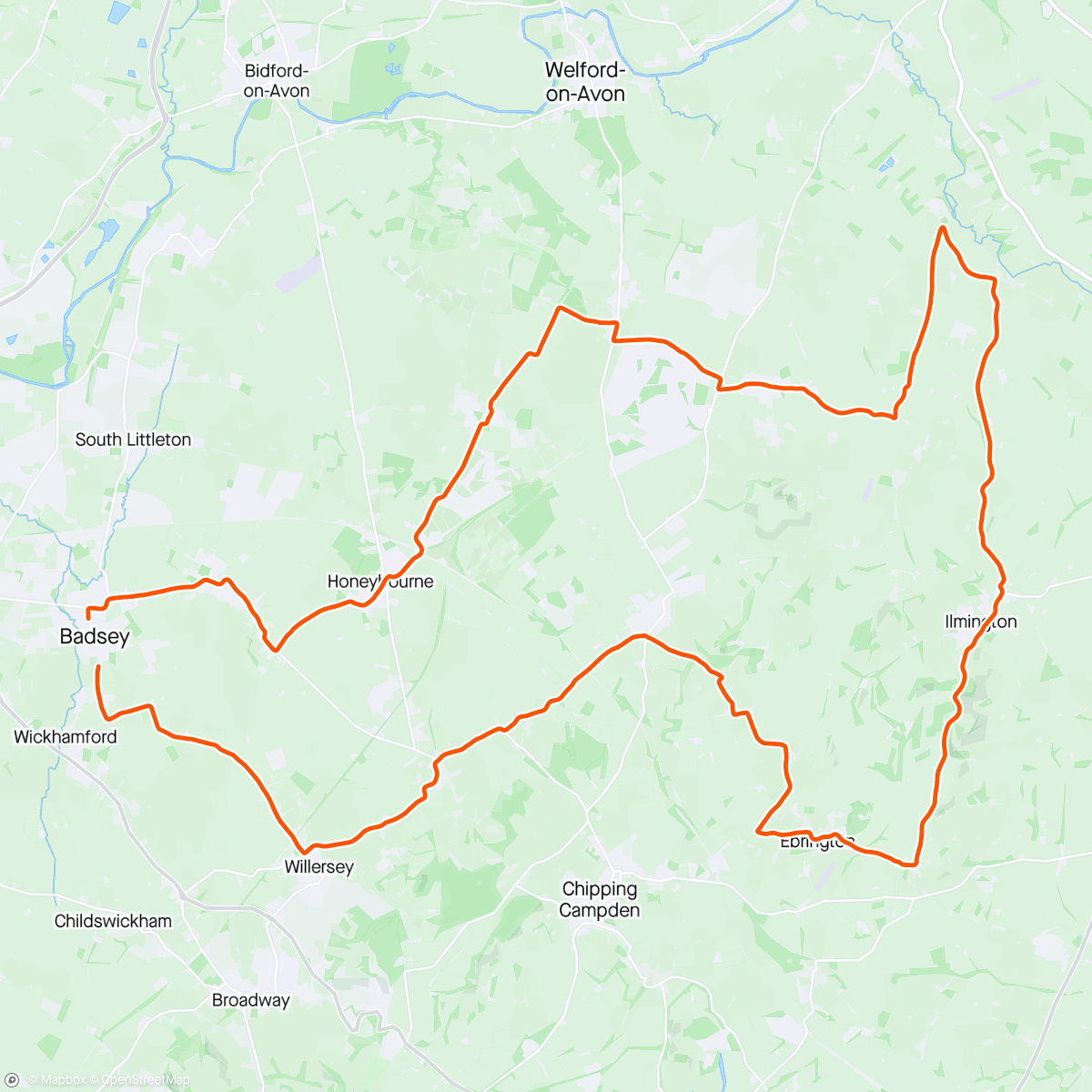 Map of the activity, Summer spin out with the night riders 👌