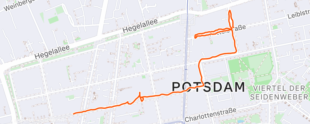 Map of the activity, Mittagspaziergang
