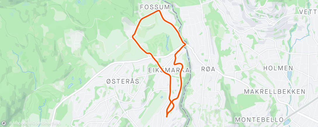 Map of the activity, Lett jogg med Elisabeth og Aksel