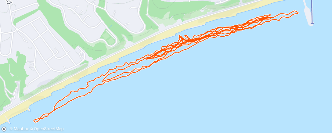 Map of the activity, Durley Swim 6hrs water 13.5°c