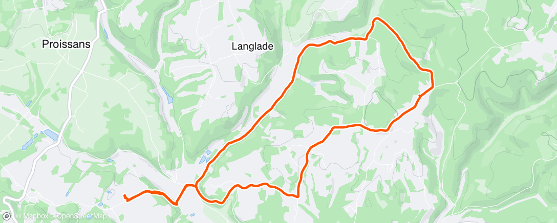 Map of the activity, Randonnée dans l'après-midi