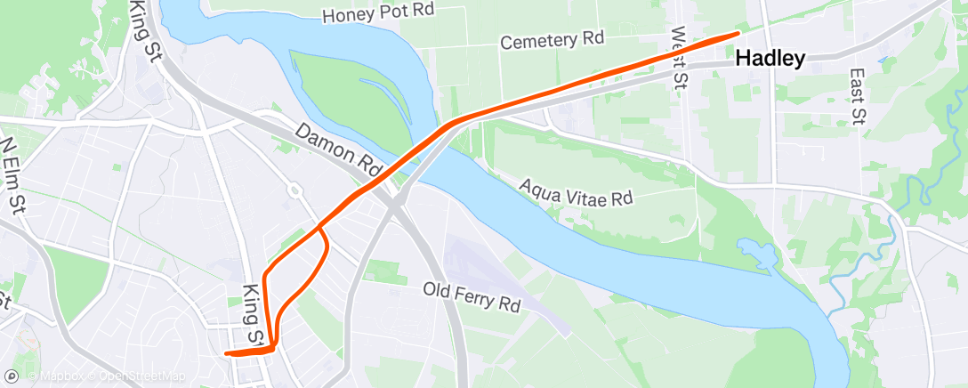 Map of the activity, Morning Run