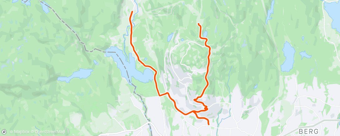 Map of the activity, Tryvann ⛰️⛰️