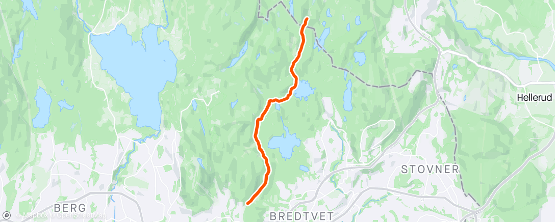 Map of the activity, 2x6.66 km