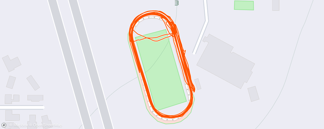 Map of the activity, Track Tuesday