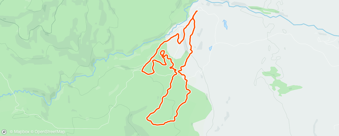 Map of the activity, Ultra talked run