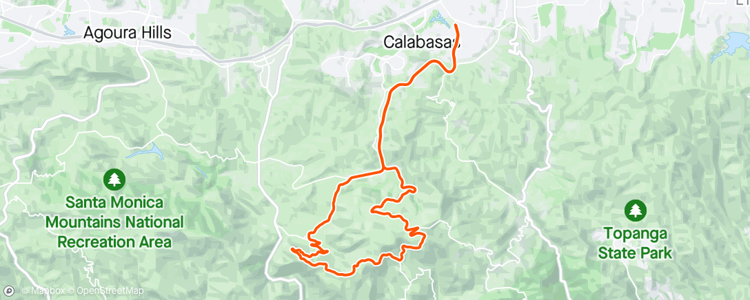 Map of the activity, Morning Ride. Piuma
