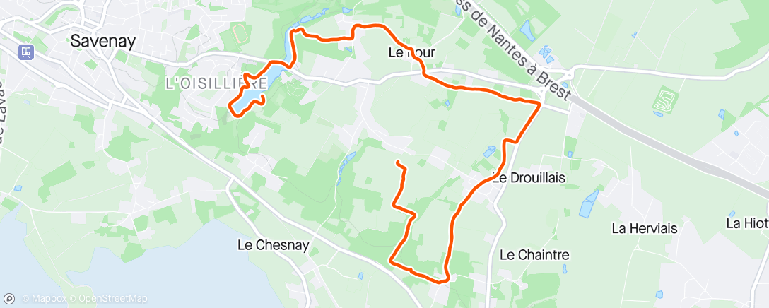 Map of the activity, Reprise en douceur avec Raya🐶sous un beau soleil.