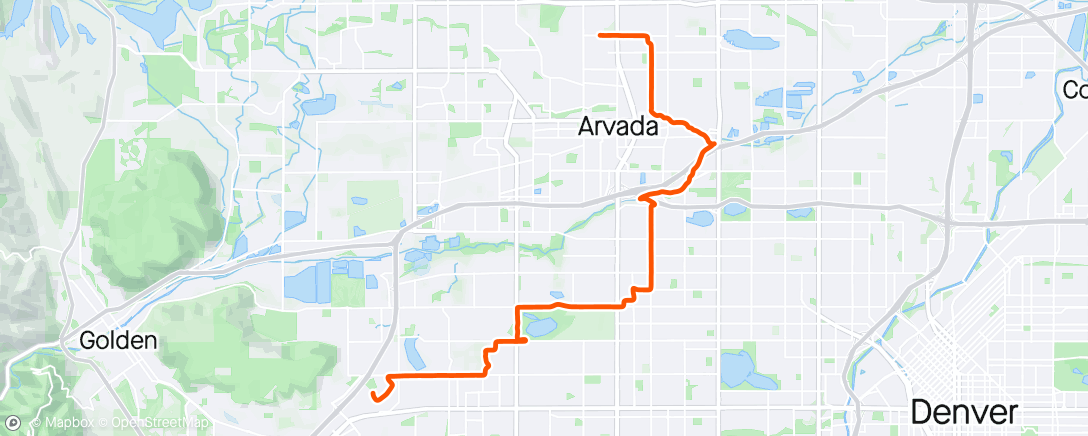 Map of the activity, Evening Commute