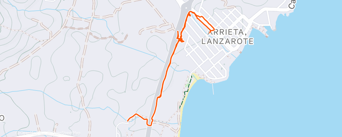 活动地图，Caminata de noche