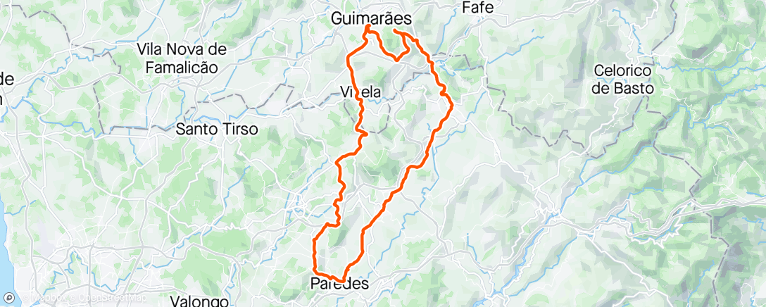 Mapa de la actividad (Volta de bicicleta vespertina)