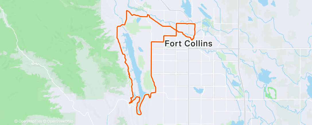 Map of the activity, Lunch Ride