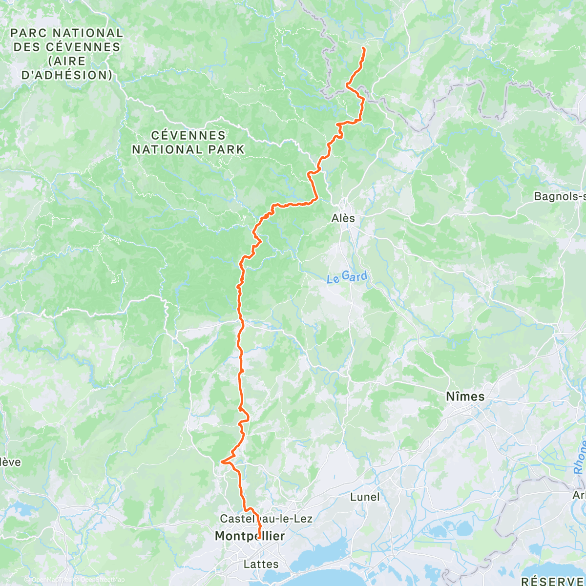 Карта физической активности (Cévennes 🤩⛰️ + 1h15 de RPM en bonus  avec  Jaques💪)