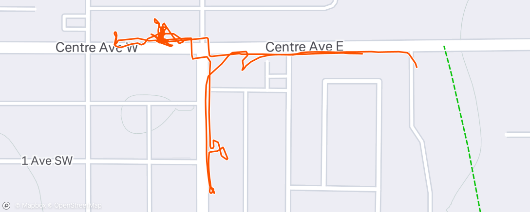 Map of the activity, Afternoon Walk