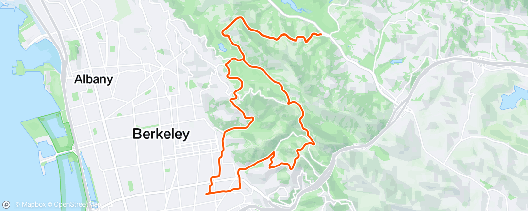 Map of the activity, Afternoon Ride