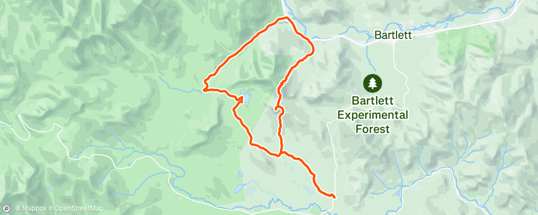 Map of the activity, Morning Hike