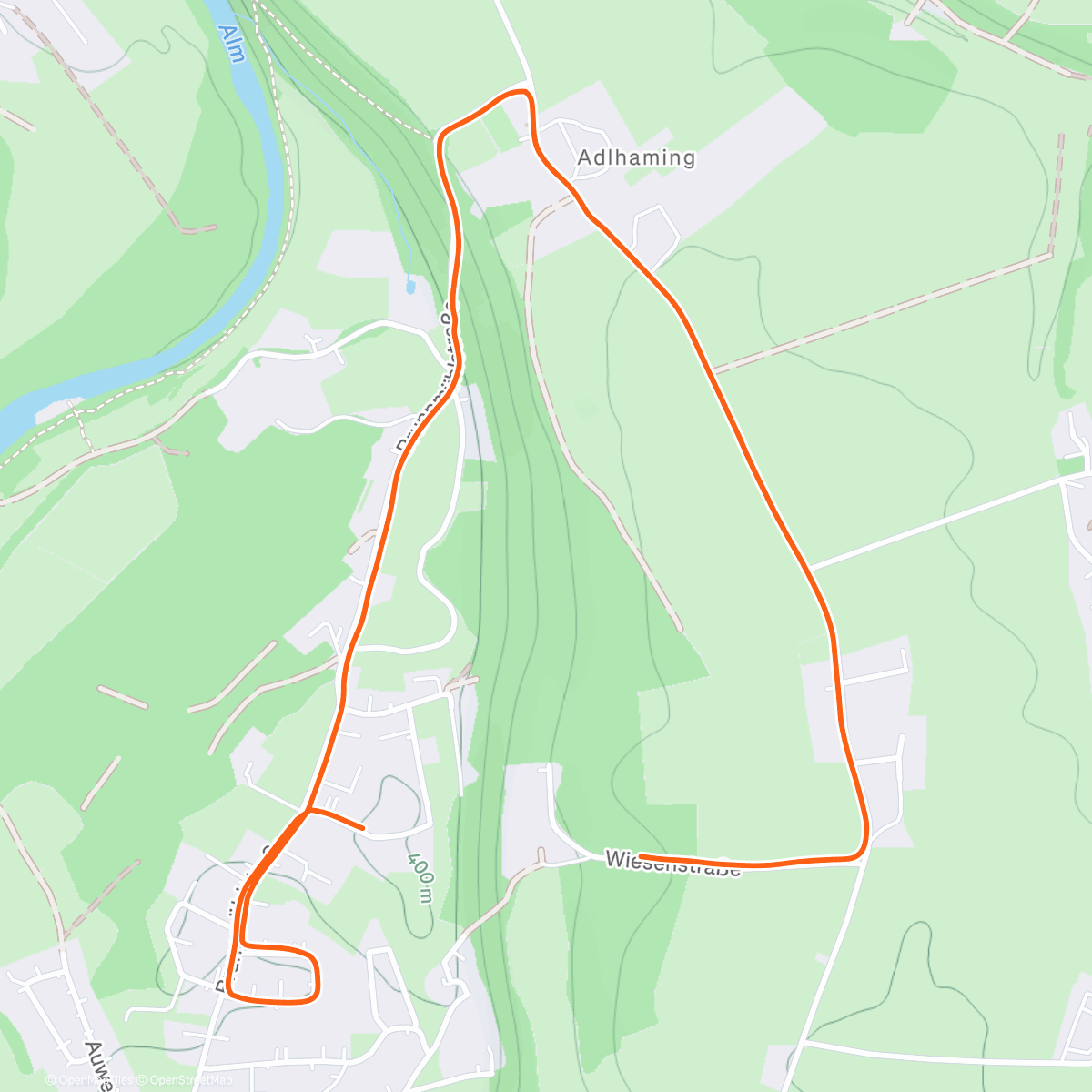 Map of the activity, Pada śnieg ☃️