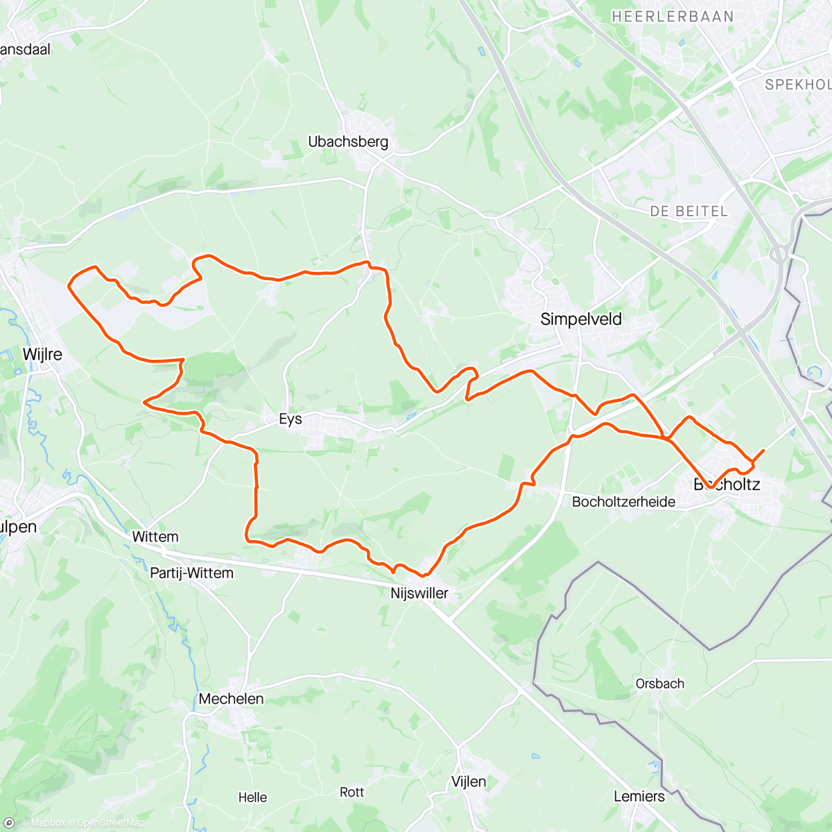 Mapa da atividade, Stoomtreinloop