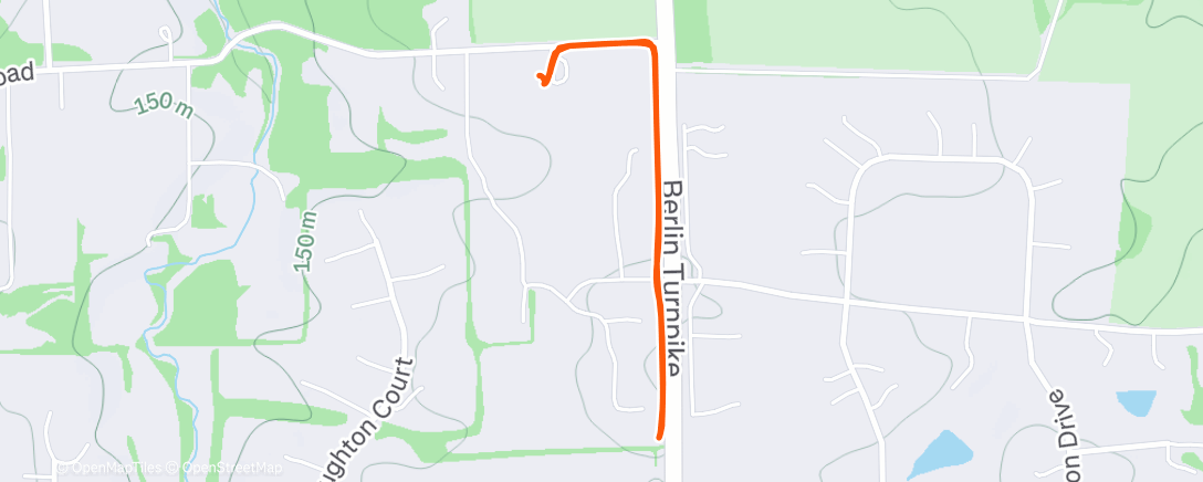 Map of the activity, FOFS One Mile Wakeup Ride