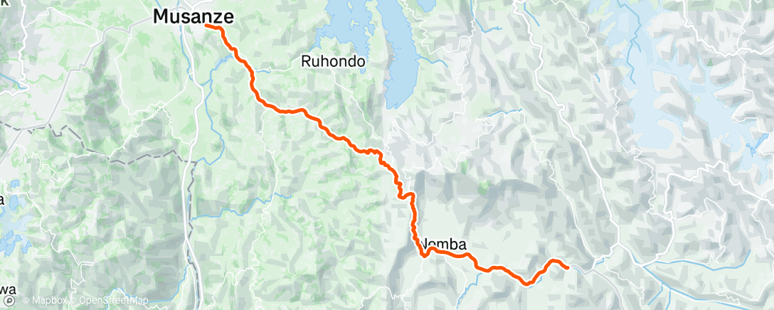 Map of the activity, Altitude Camp. Day 1 🇷🇼