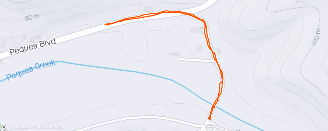 Map of the activity, A walk to the covered bridge.