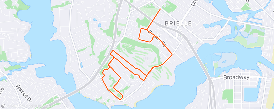 Mappa dell'attività Brielle Dale hill 10k challenge race