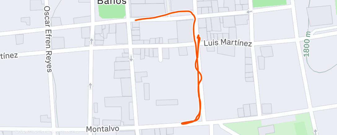 Map of the activity, Caminata por la tarde