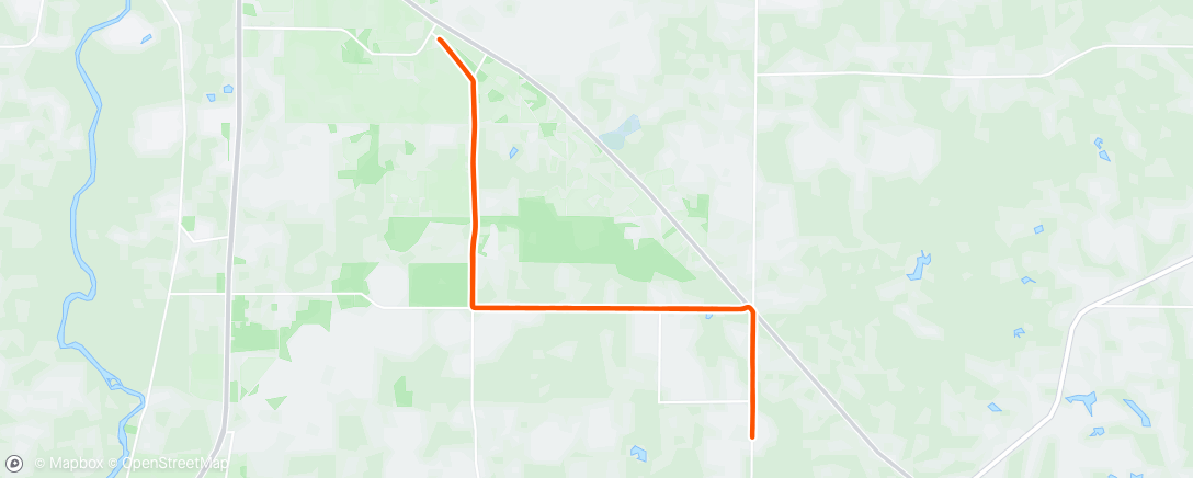 Map of the activity, Lunch Ride
