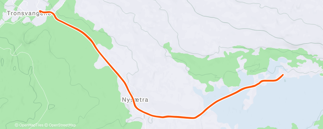 Map of the activity, Afternoon Nordic Ski