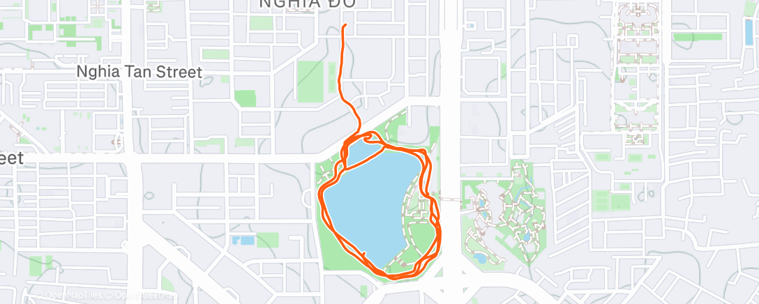 Map of the activity, Chạy ngoài trời