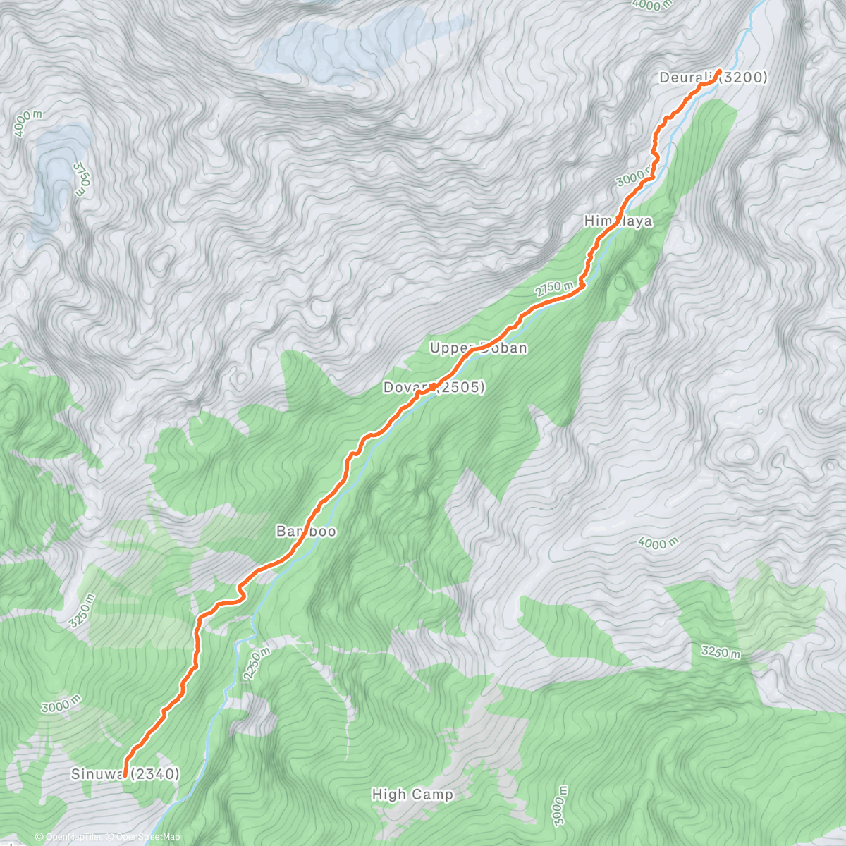 Карта физической активности (ABC Trek Day 2)