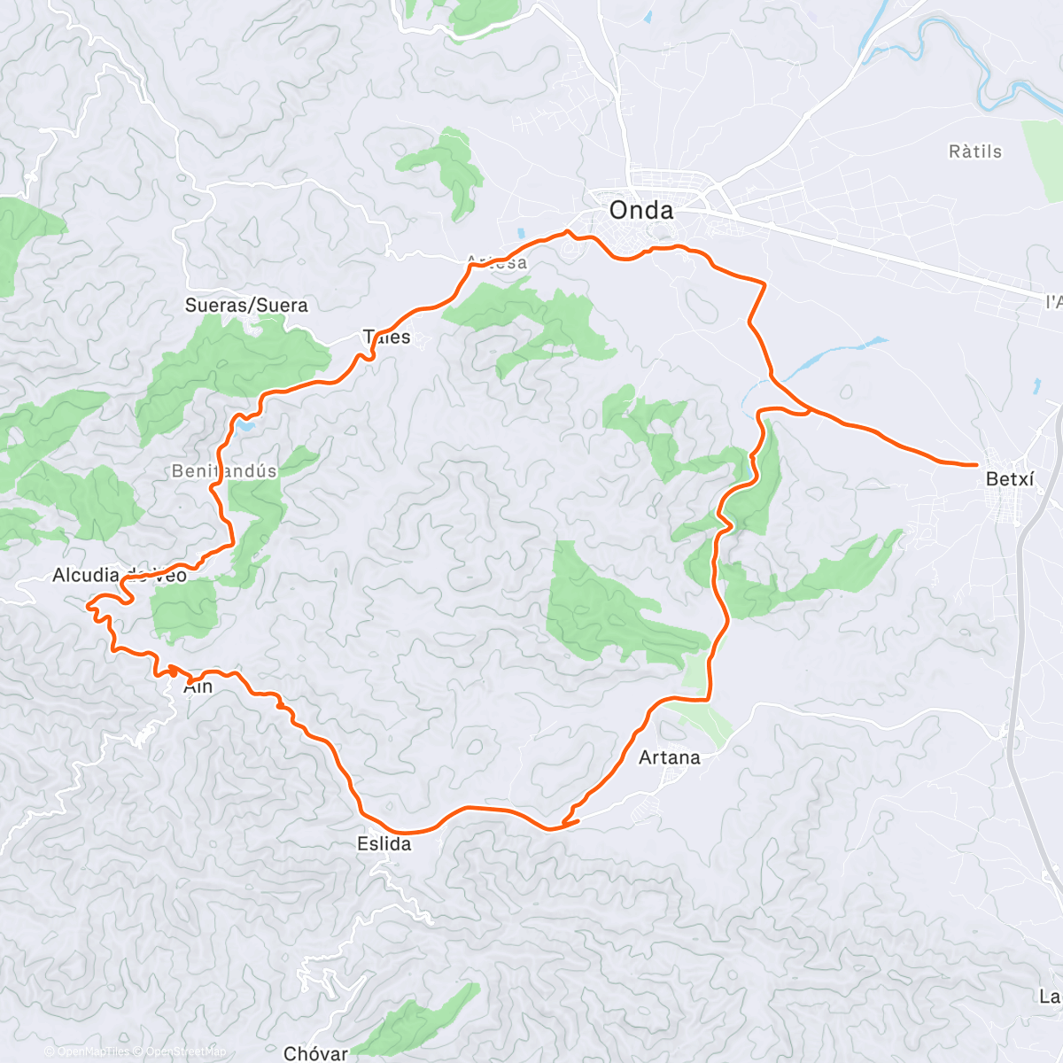 Map of the activity, Morning Gravel Ride
