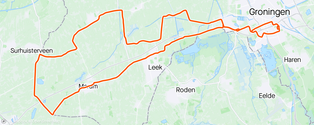 Map of the activity, Rondje Wilde Westen